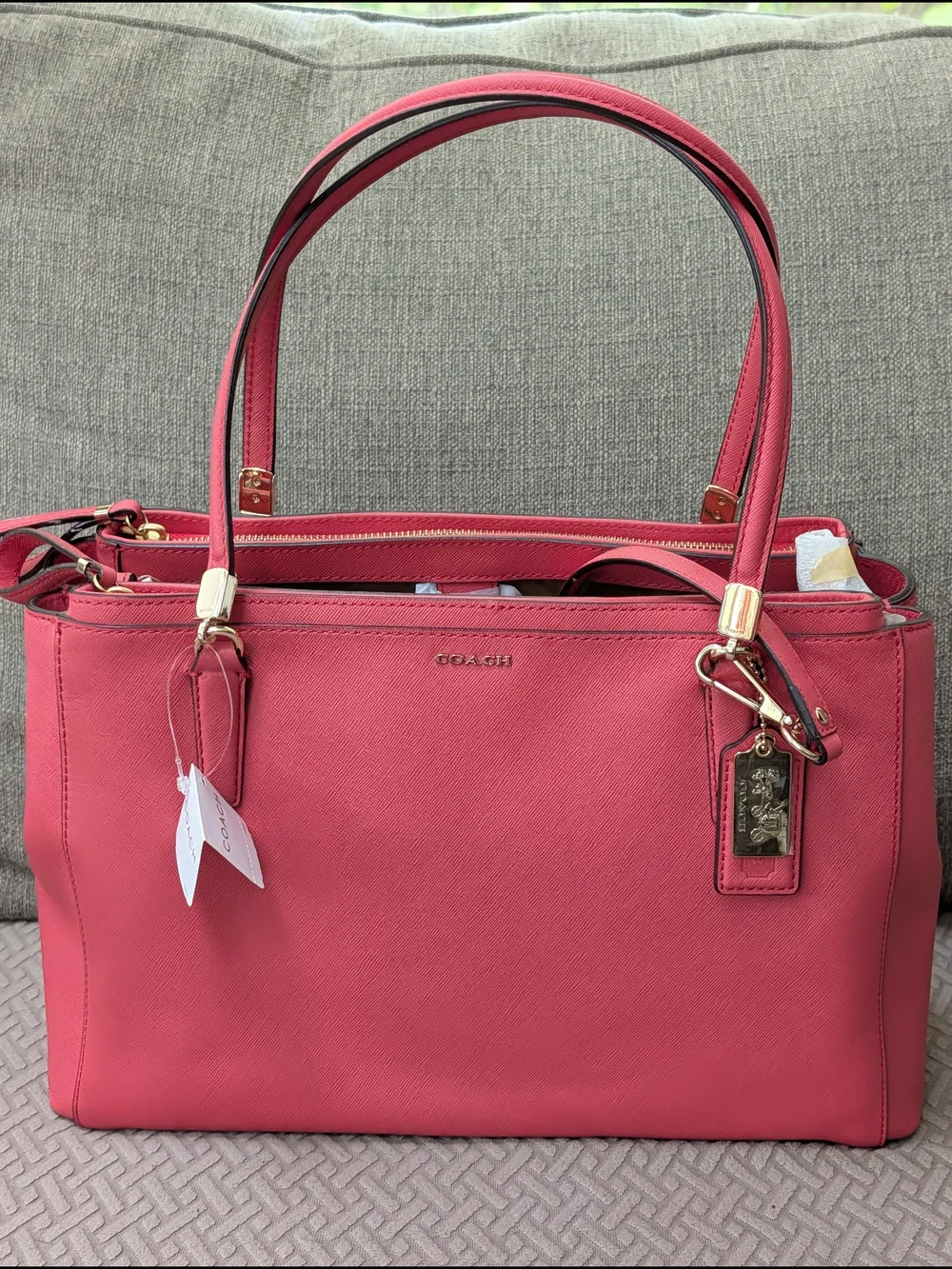Coach Madison Saffiano Leather Christie Carryall NWT